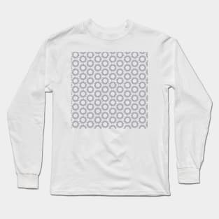 Grey circular pattern Long Sleeve T-Shirt